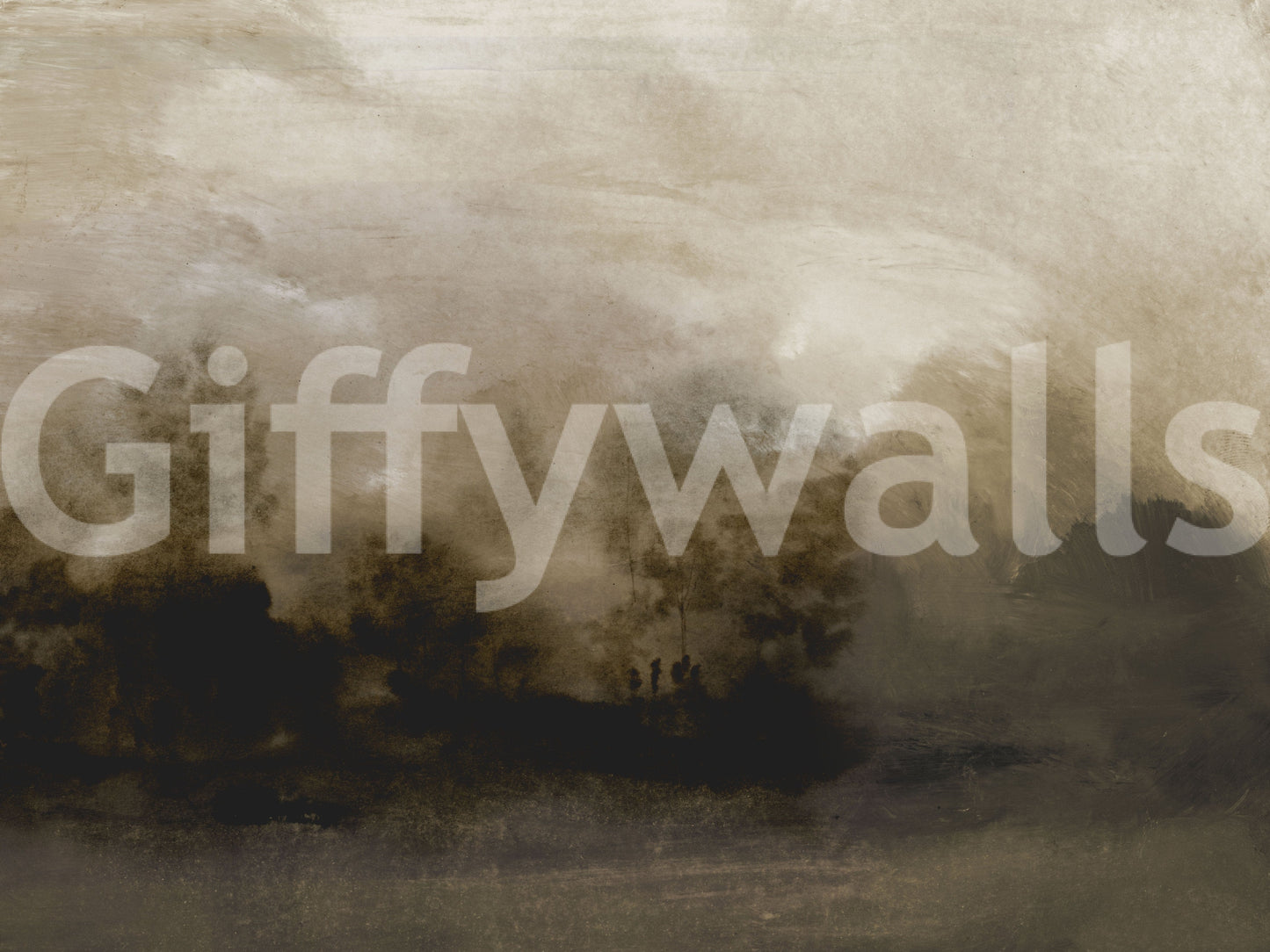 A high-quality minimalist tree wall mural for walls.