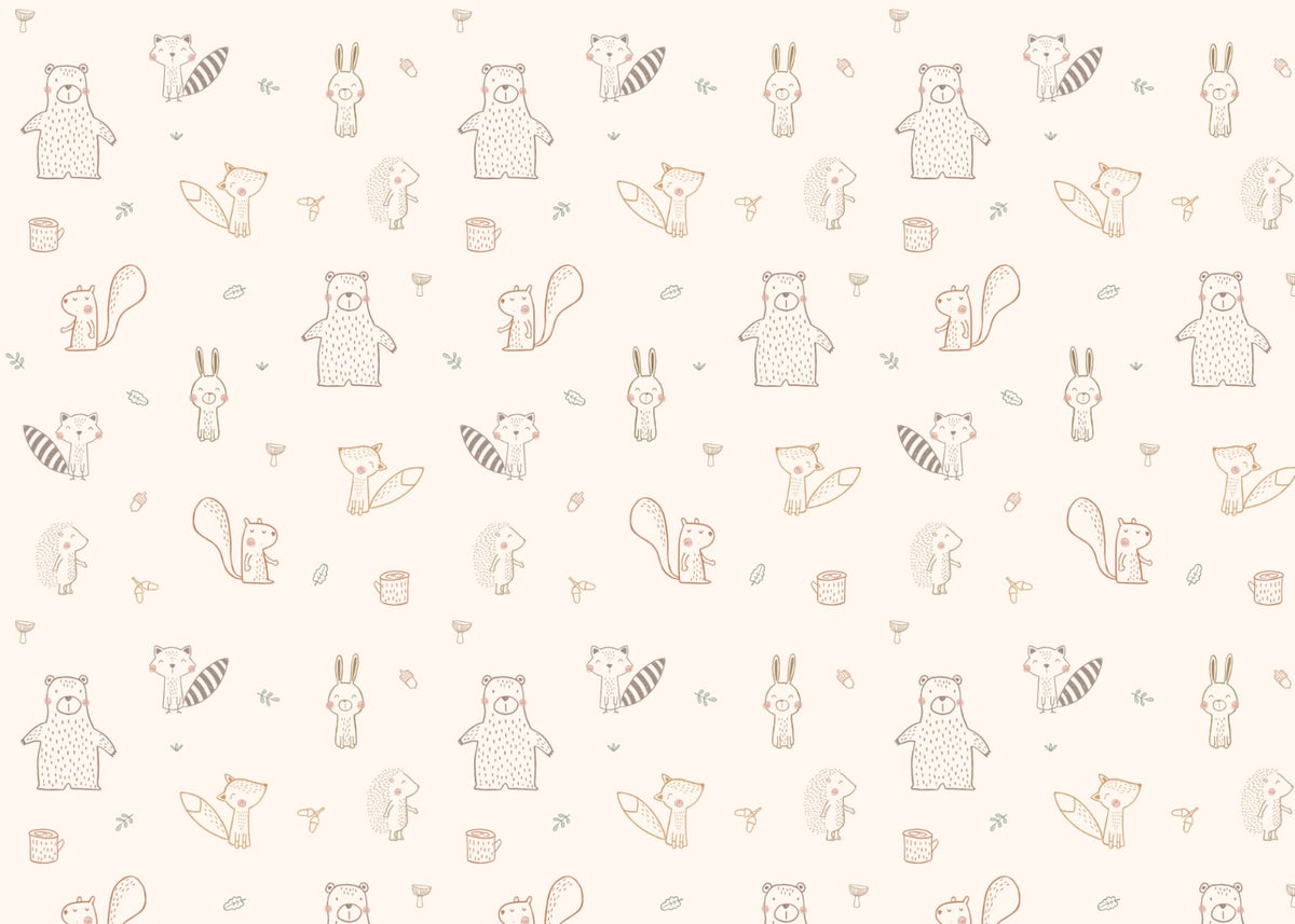 Baby Forest Friends Wallpaper