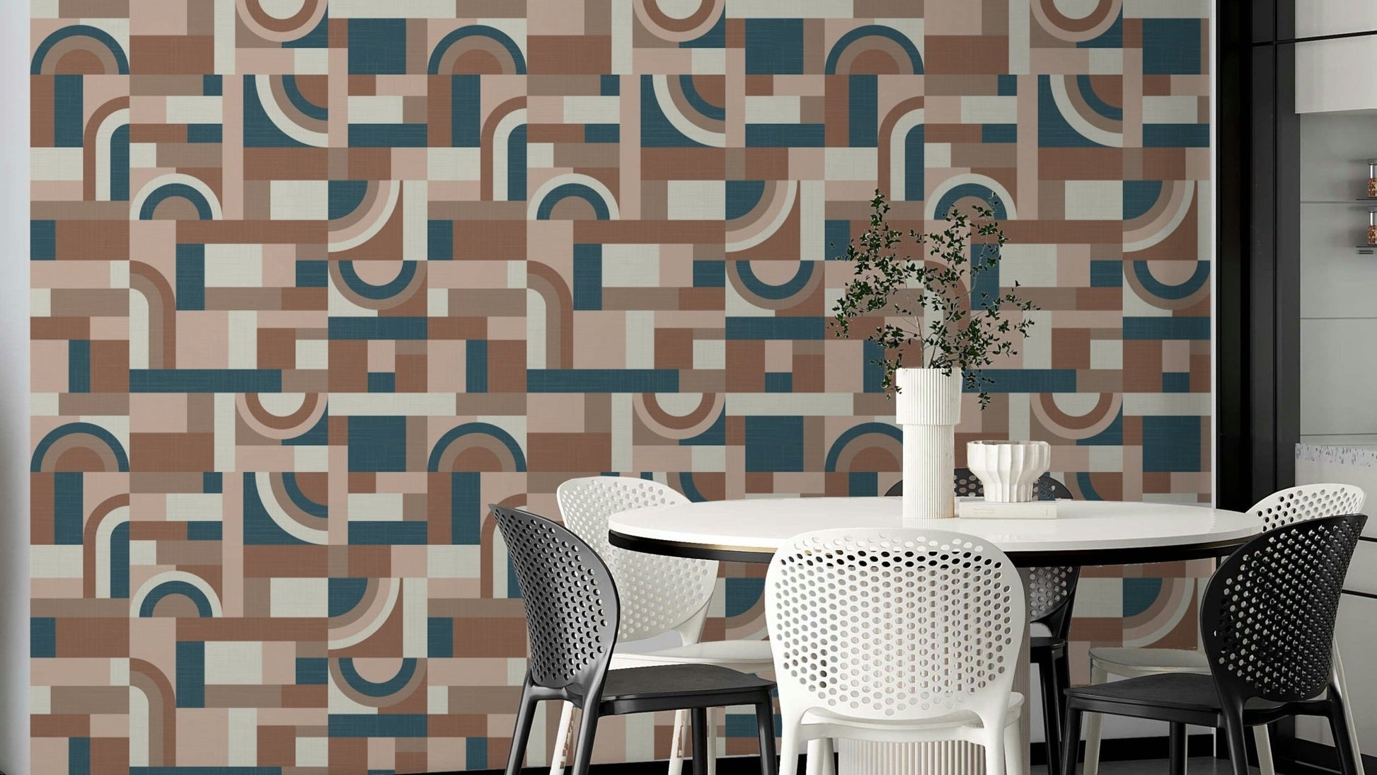 Mocha Mousse Accento Wallpaper⁠