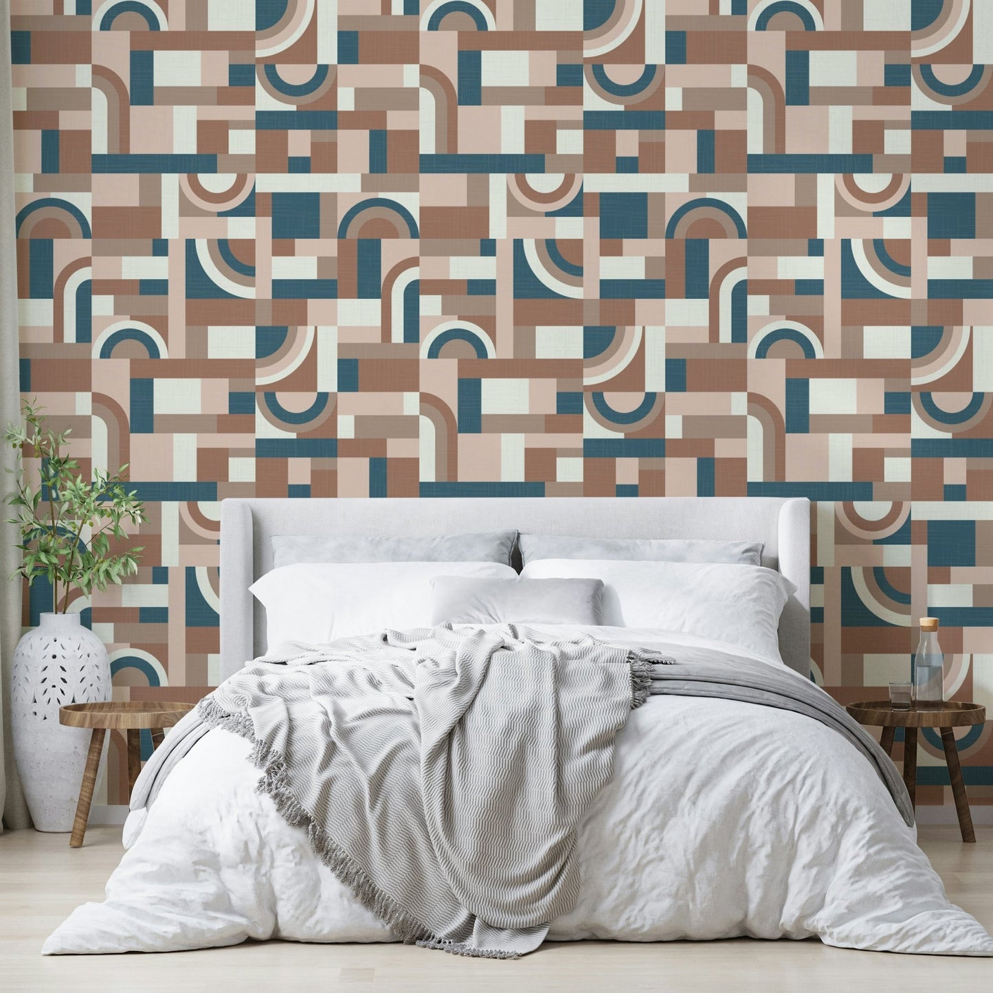 Mocha Mousse Accento Wallpaper⁠