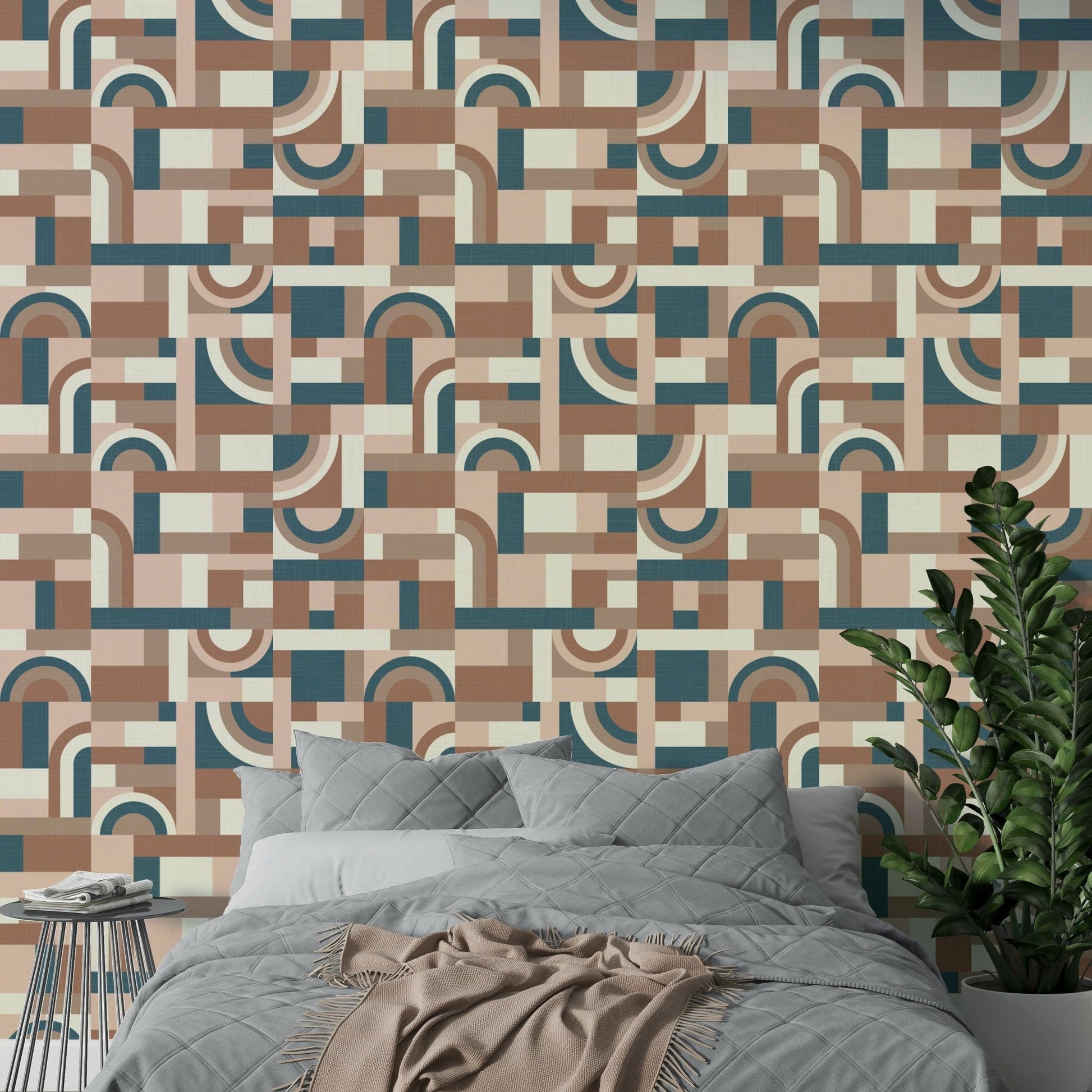 Mocha Mousse Accento Wallpaper⁠