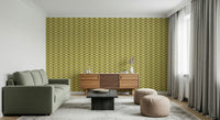 Chic circular repeating Mod Circle Pop wall mural.