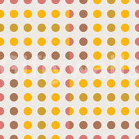 Playful yet sophisticated dot pattern for a creative studio or loft.