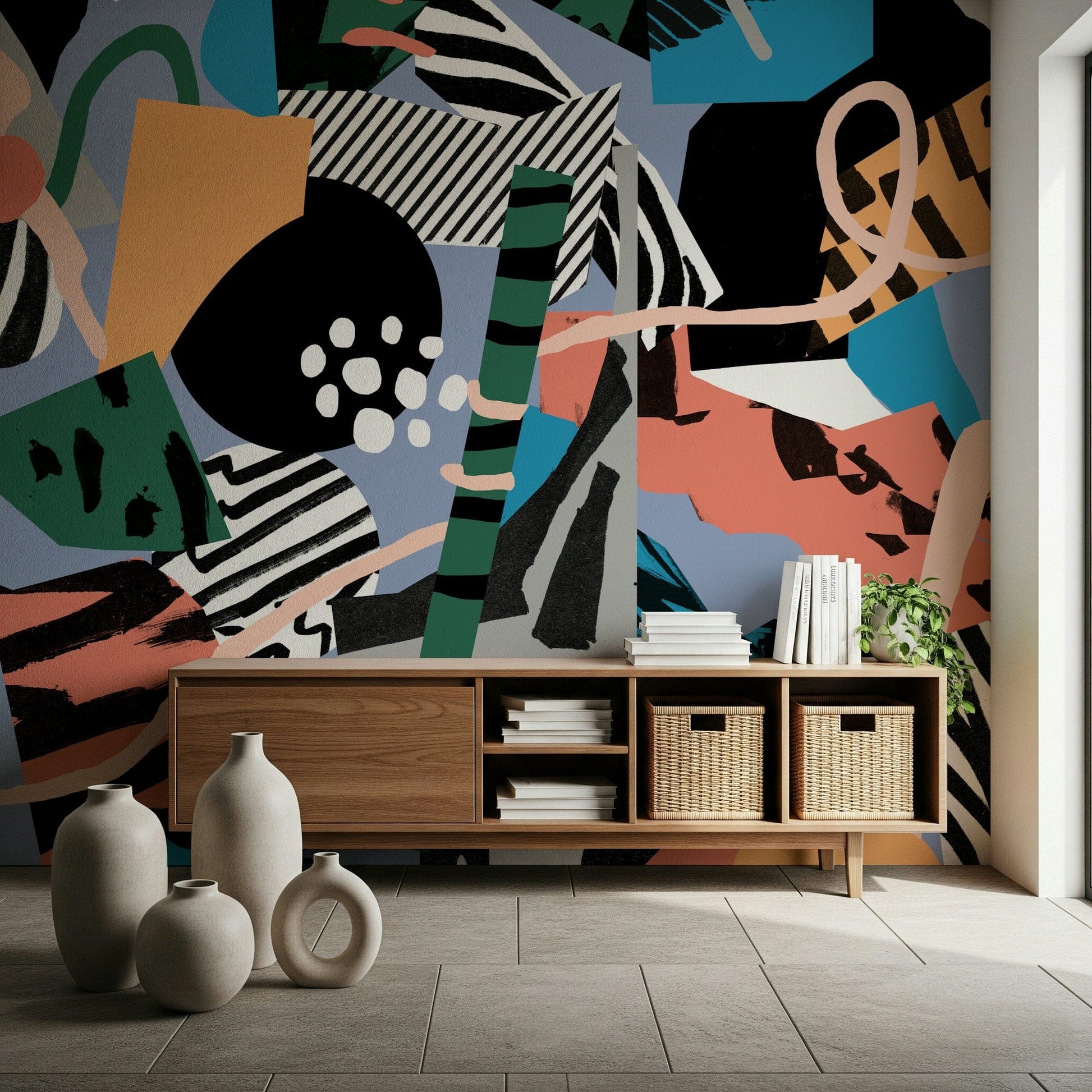 A serene minimalist design wall mural for your decor.

