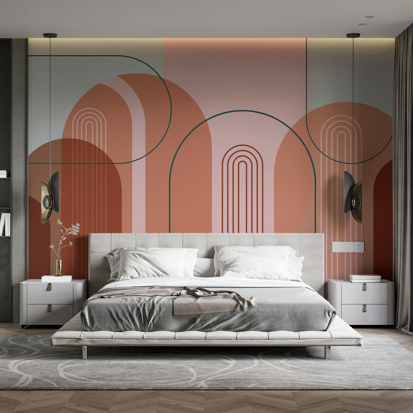 Minimalist arch design for walls

