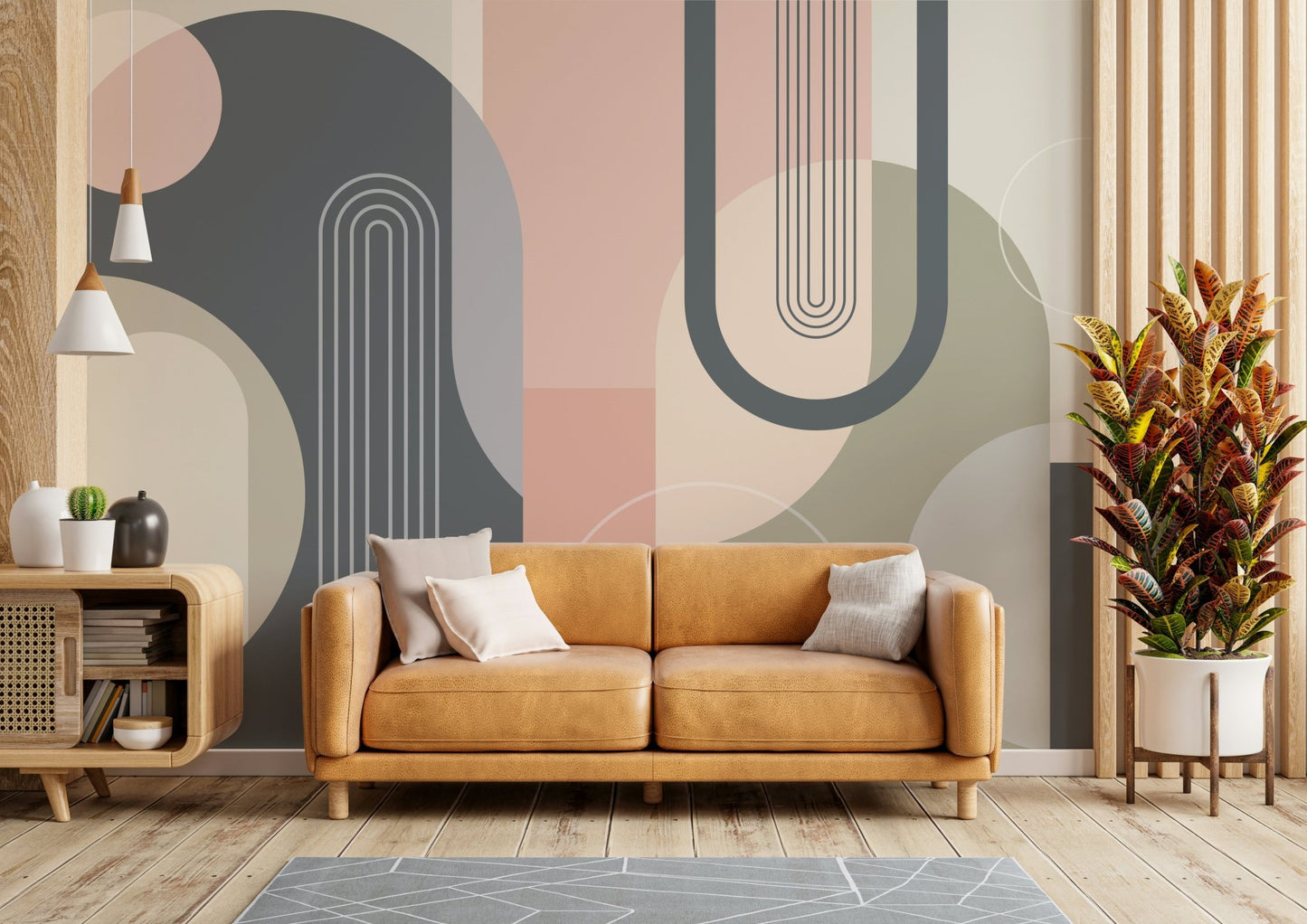 The arcs are a central focus of the image.

