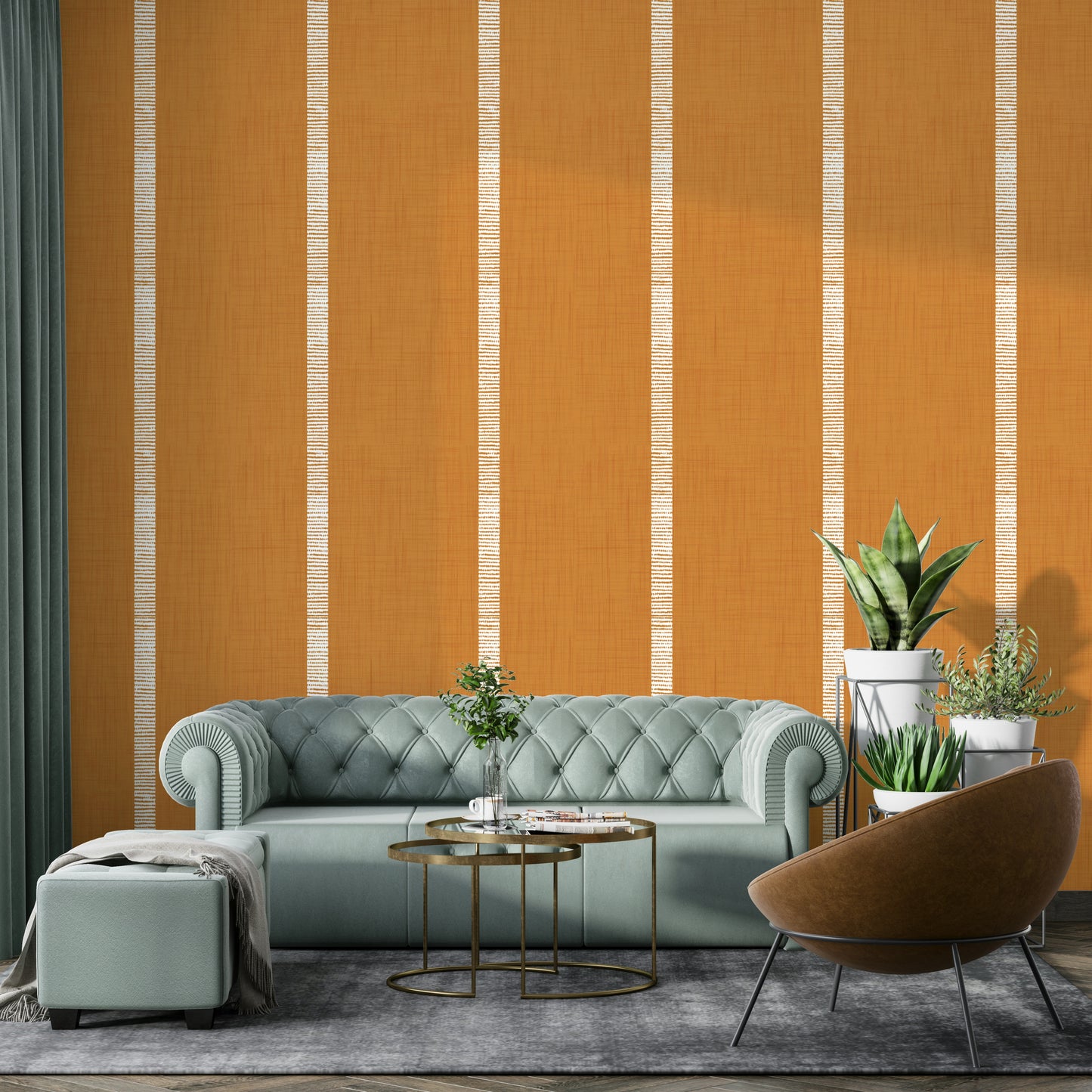 Cozy brown stripe wallpaper


