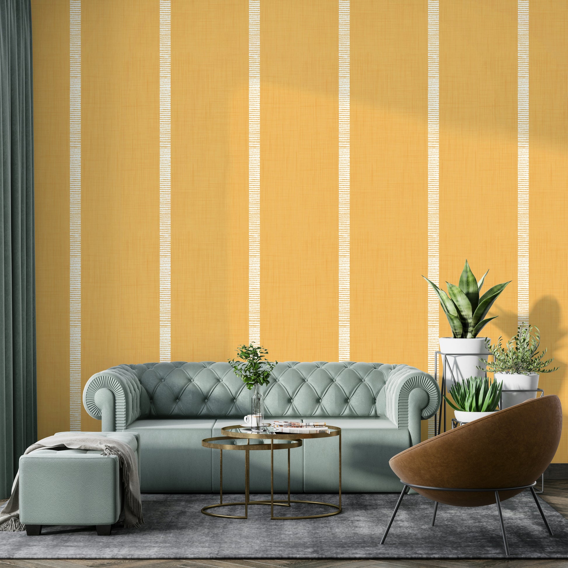 Earth-toned stripe wallpaper

