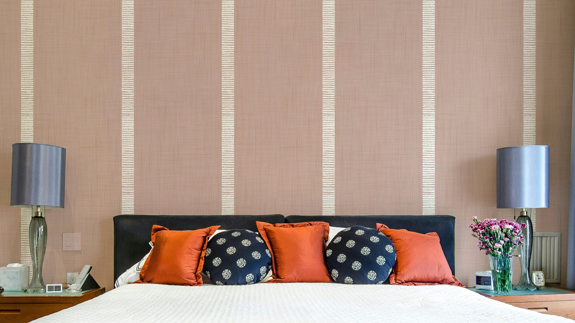 Modern Boho Serenity Stripes wallpaper

