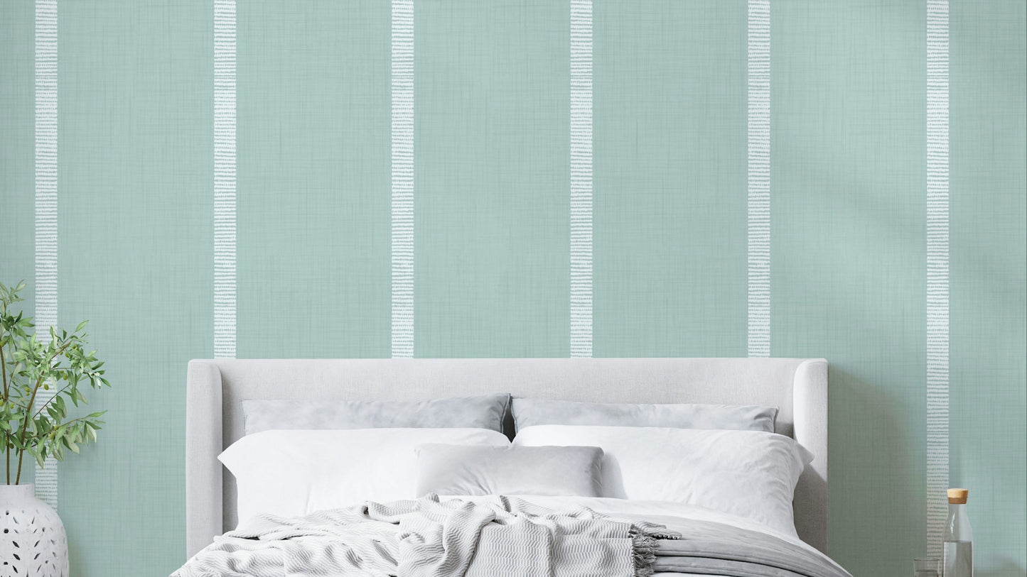 Soft blue stripe wallpaper

