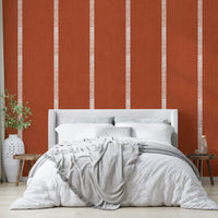 Boho modern striped wallpaper

