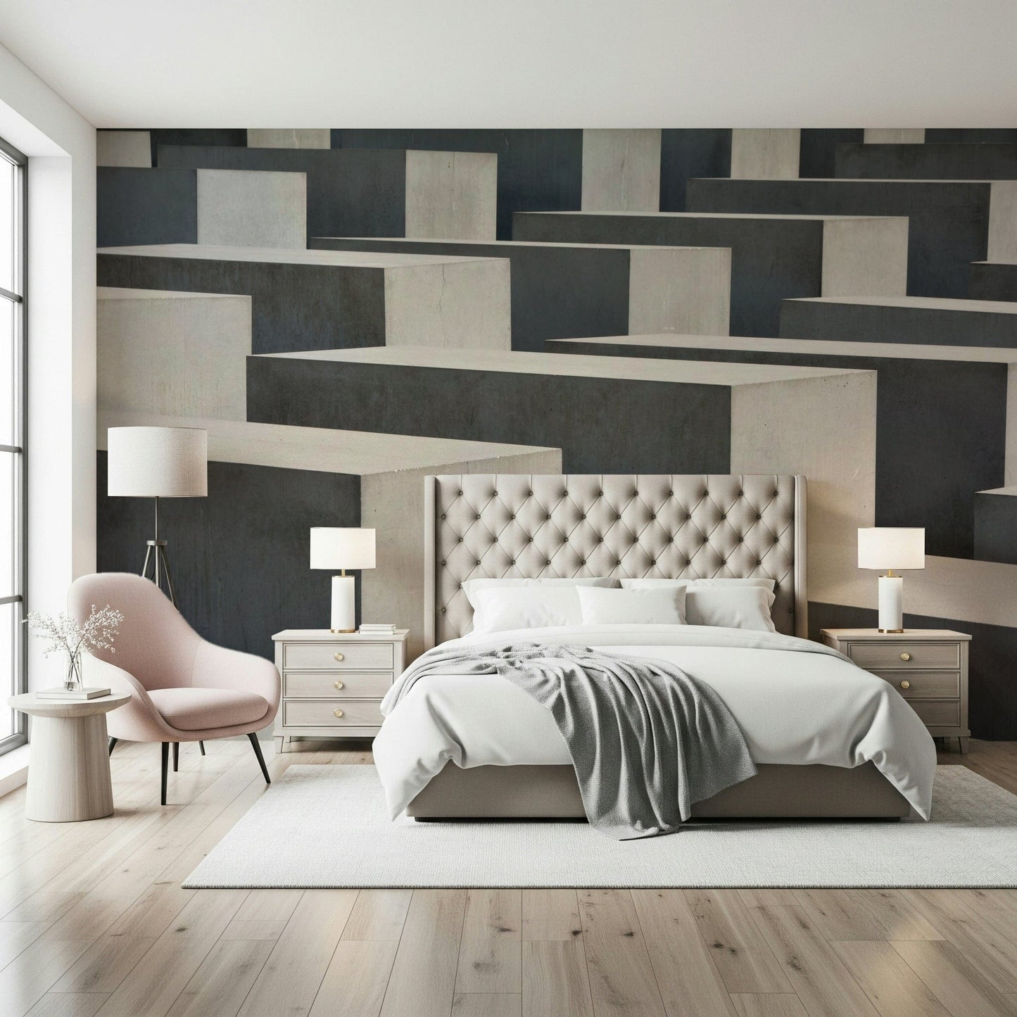 Concrete Geometry Wall Mural -2248764