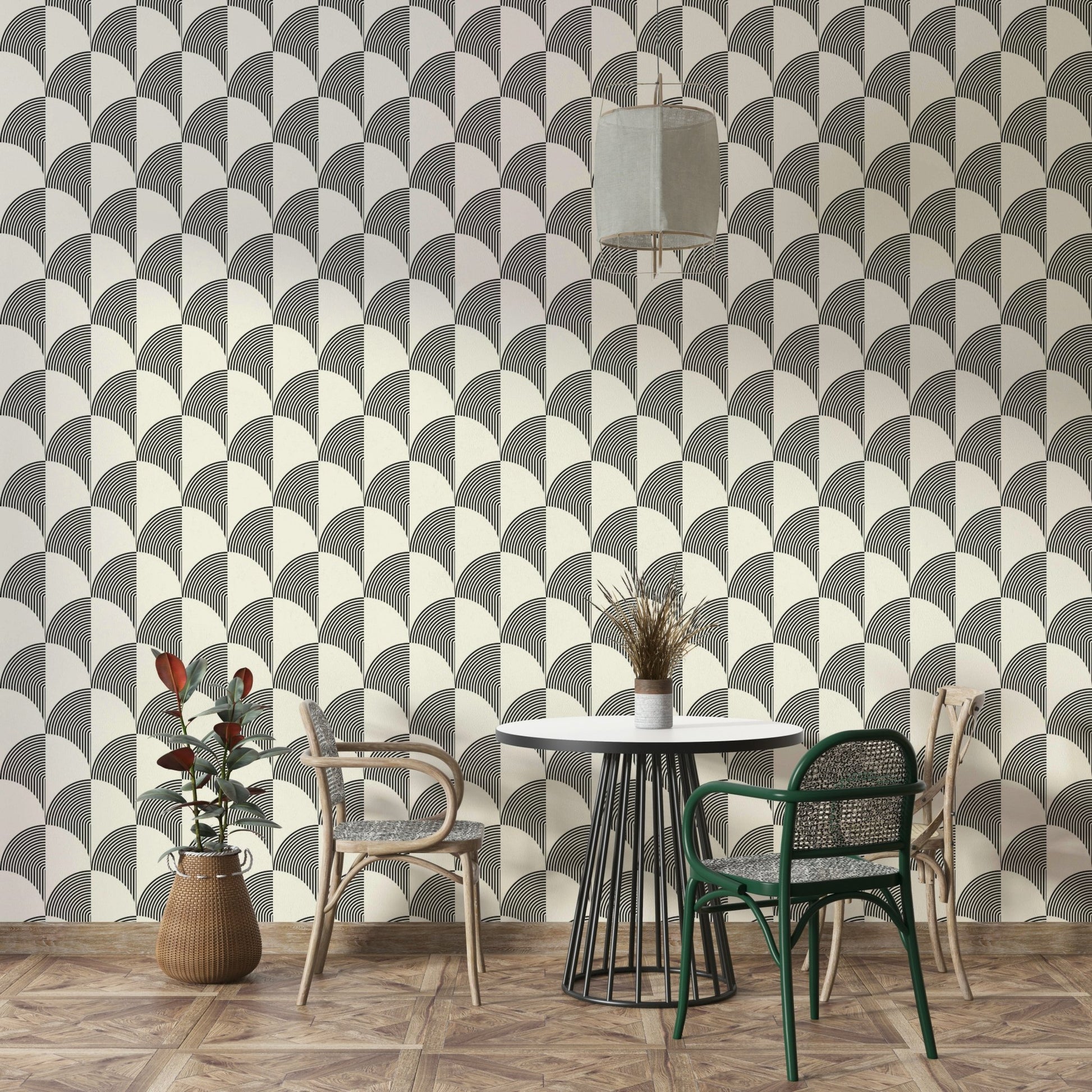 The high-resolution print captures fine details of the lines and colors.

