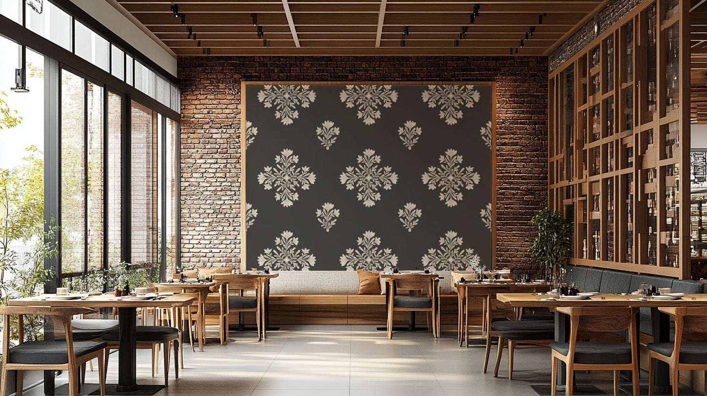 Modern Folk Floral wallpaper

