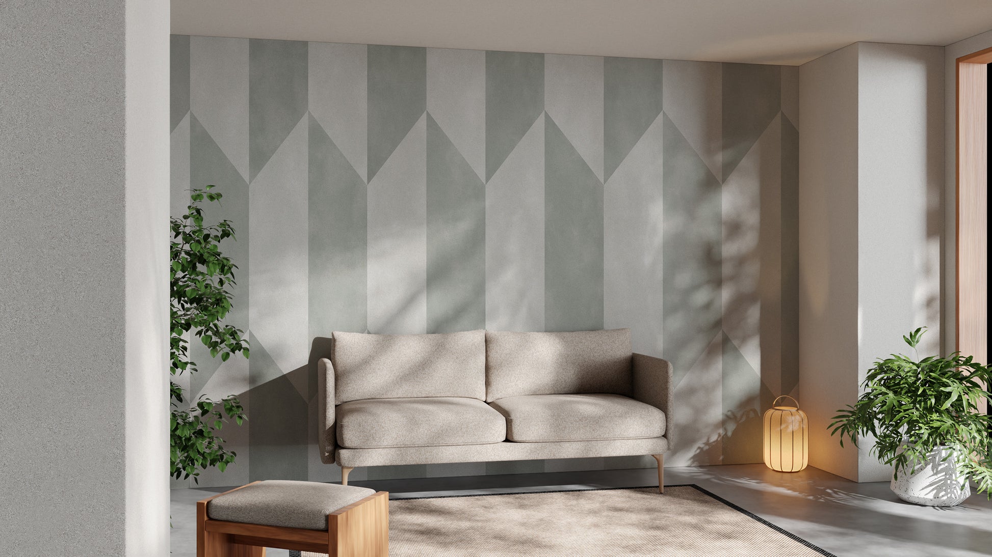 Sophisticated gray wallpaper with a modern touch