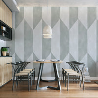Versatile geometric gray wallpaper for any room
