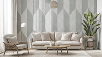 Modern geometric gray wallpaper for stylish interiors
