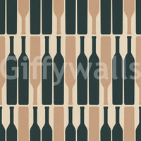 Modern geometric blue wallpaper for contemporary homes.

