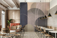 Elegant and contemporary Mid Century linen 2 wall mural

