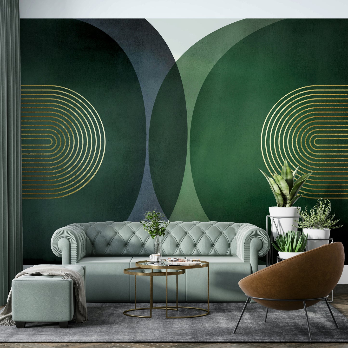 Artistic mid-century modern wall statement

