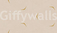 Modern Minimal Broken Lines Mustard Cream Wallpaper⁠