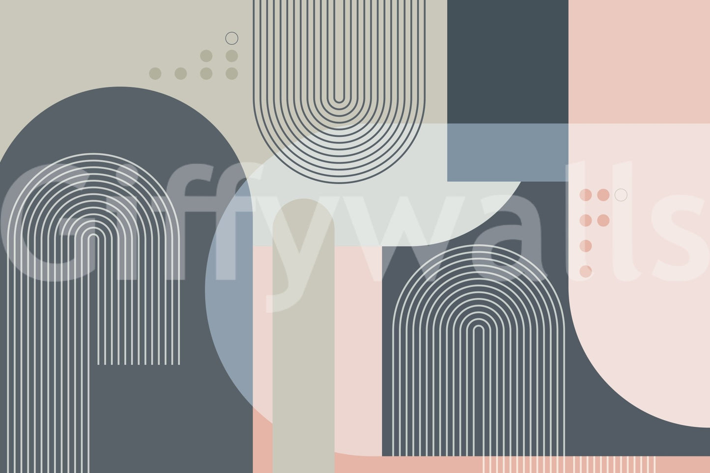 The design is non-realistic and interpretive.

