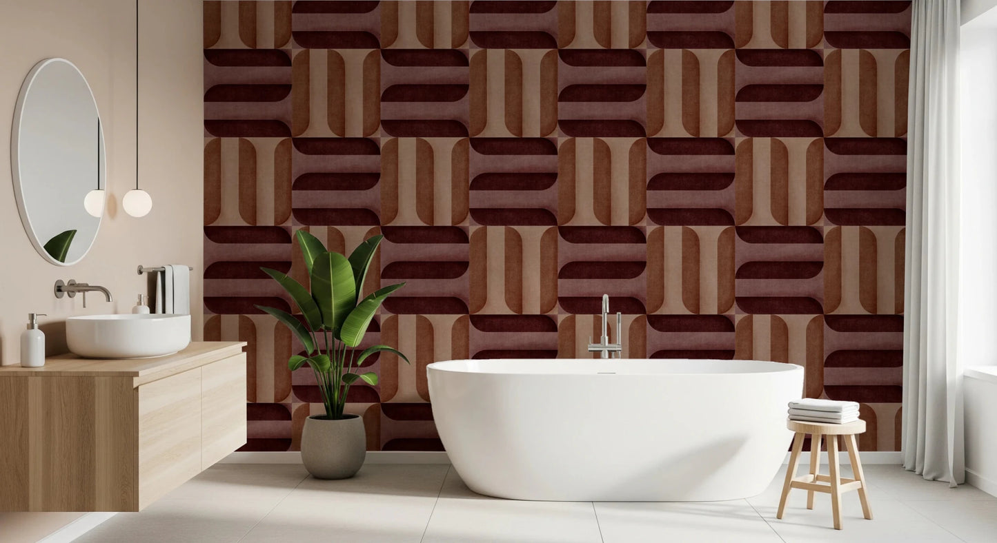 Modern Textured Signs Clay Wallpaper⁠