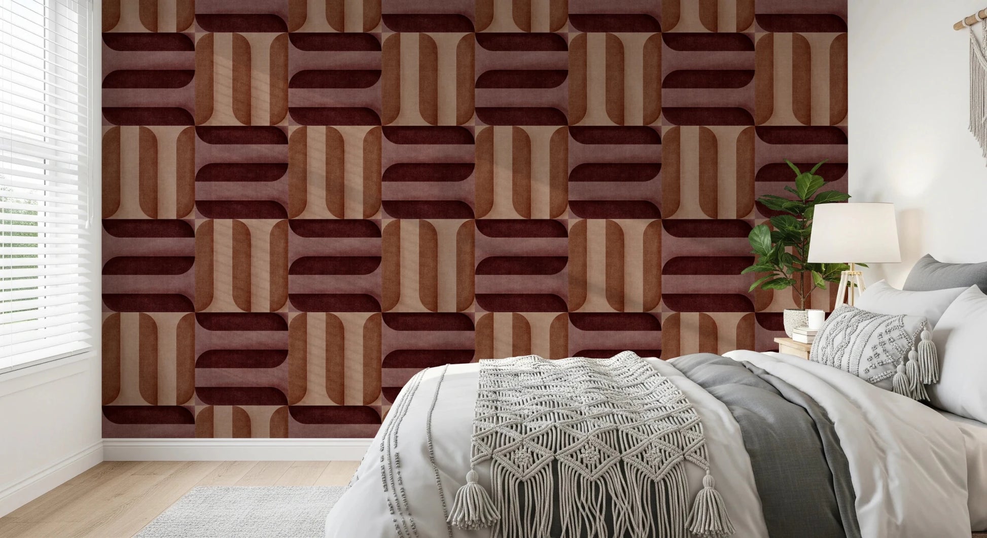 Modern Textured Signs Clay Wallpaper⁠