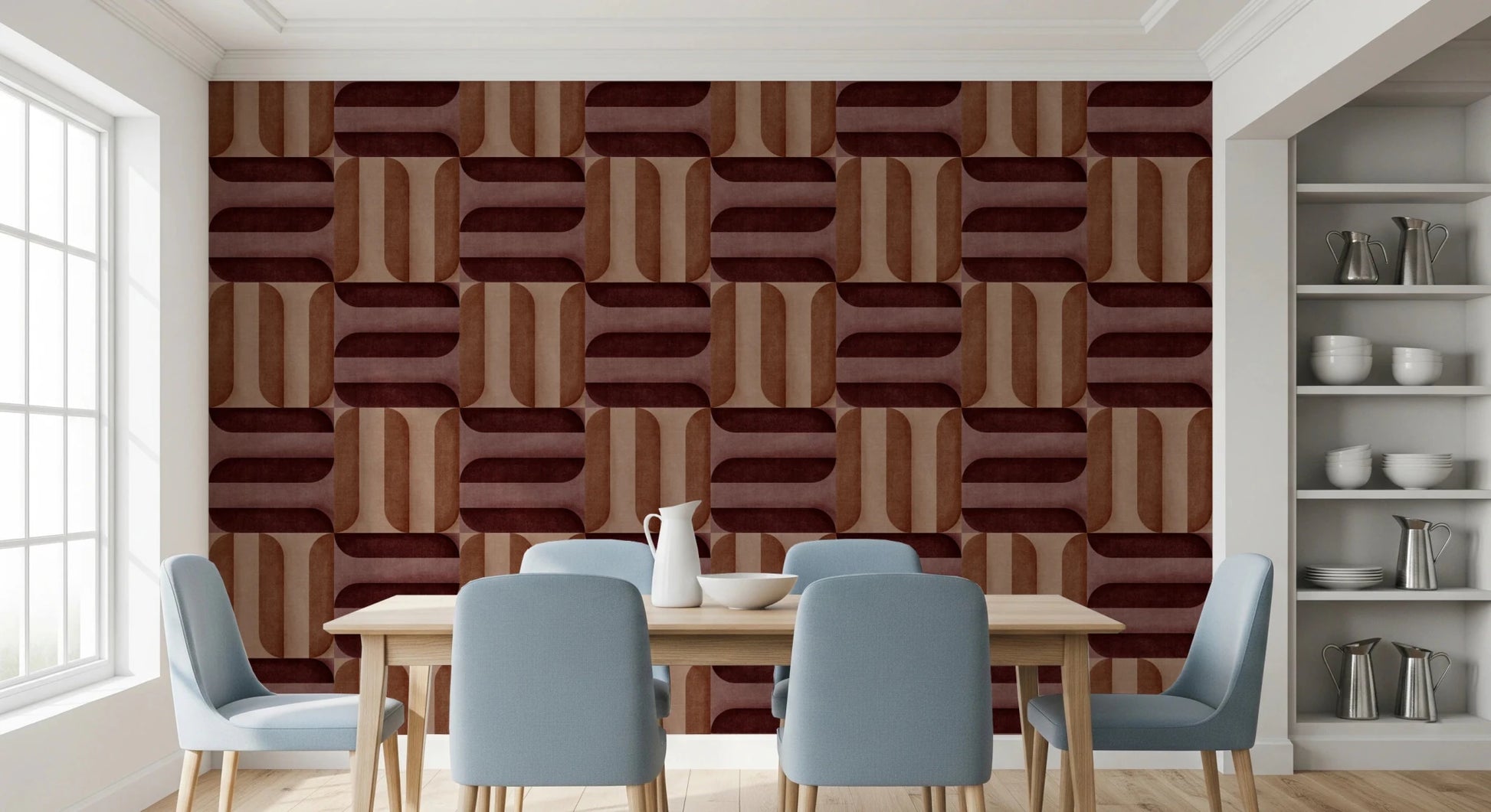 Modern Textured Signs Clay Wallpaper⁠