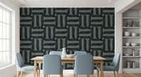 Modern Textured Signs Vintage Denim Wallpaper⁠