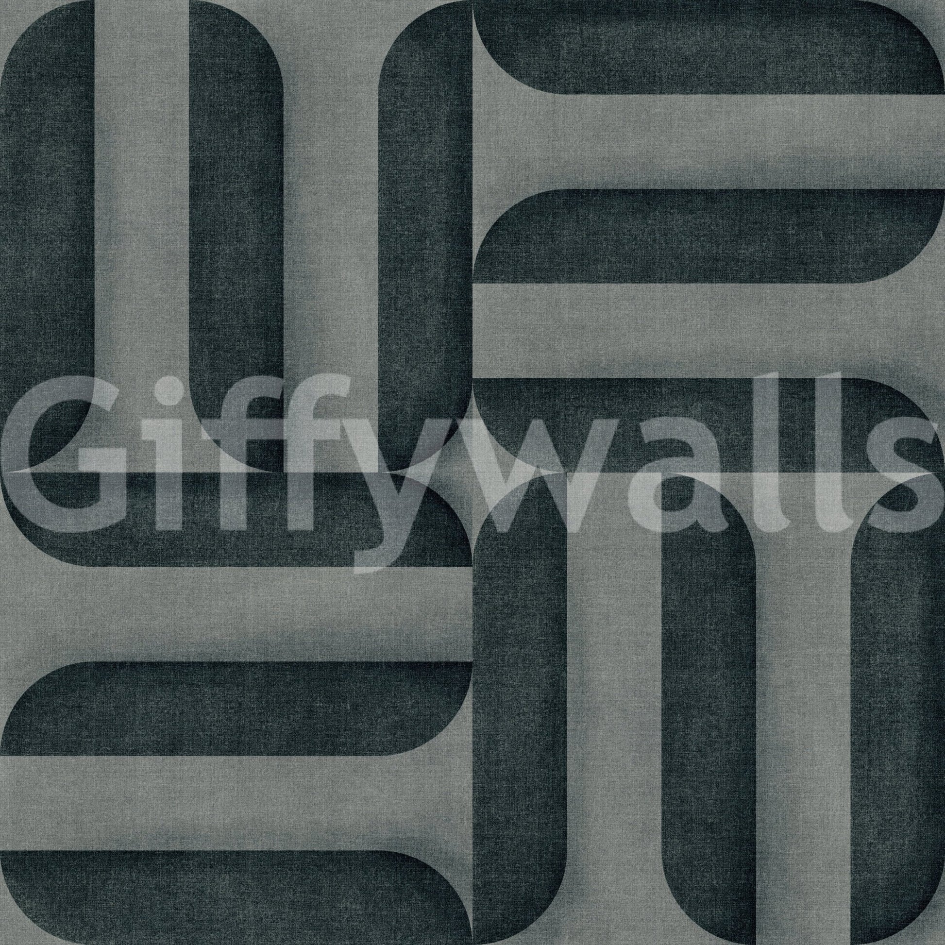 Modern Textured Signs Vintage Denim Wallpaper⁠