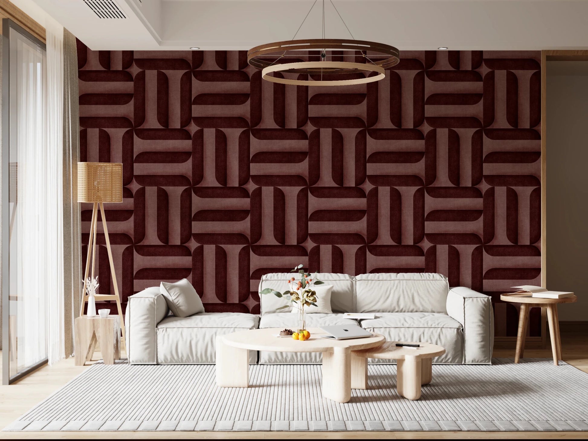 Modern Textured Signs Wine Wallpaper⁠