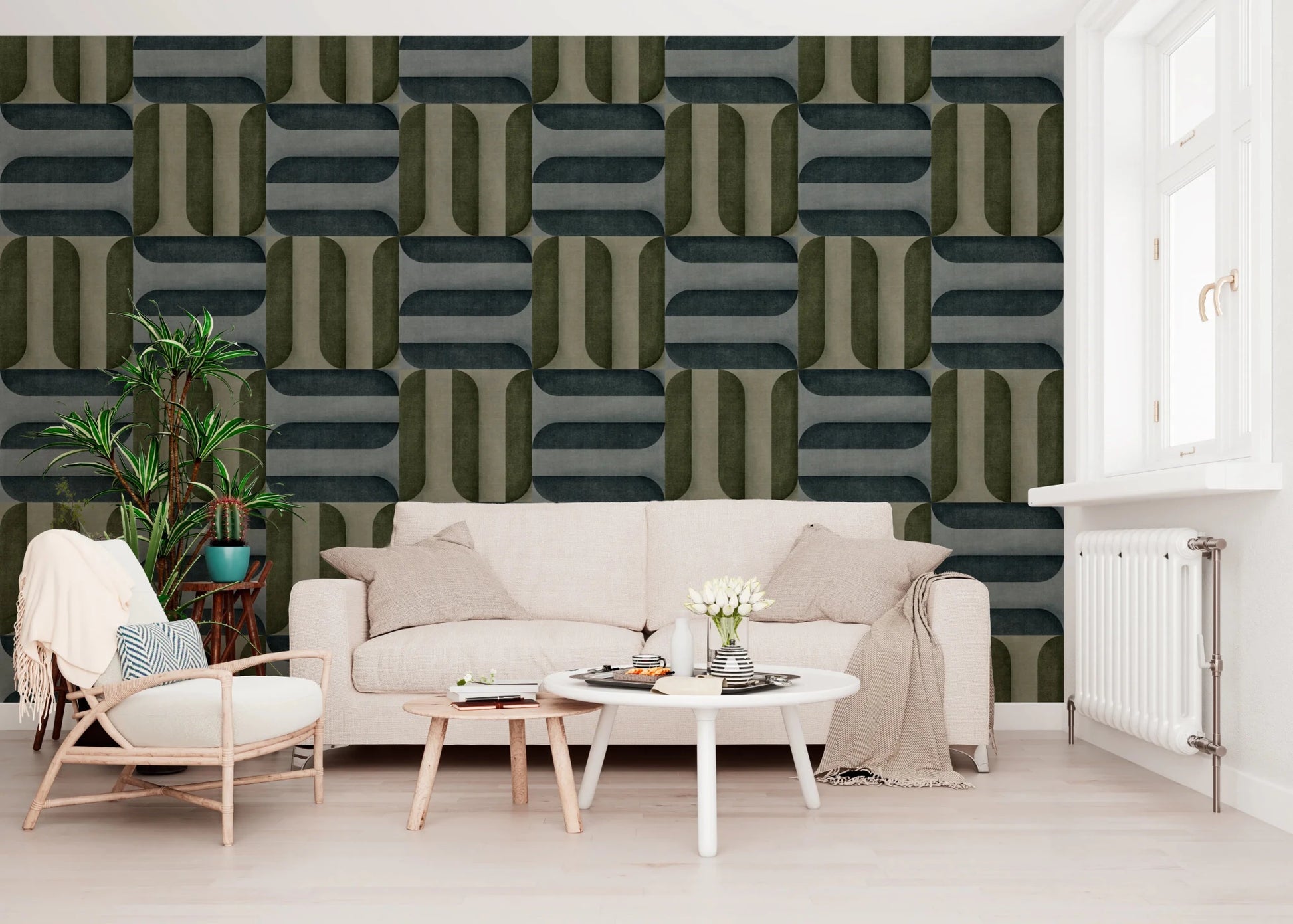 Modern Textured Signs Winter Wallpaper⁠