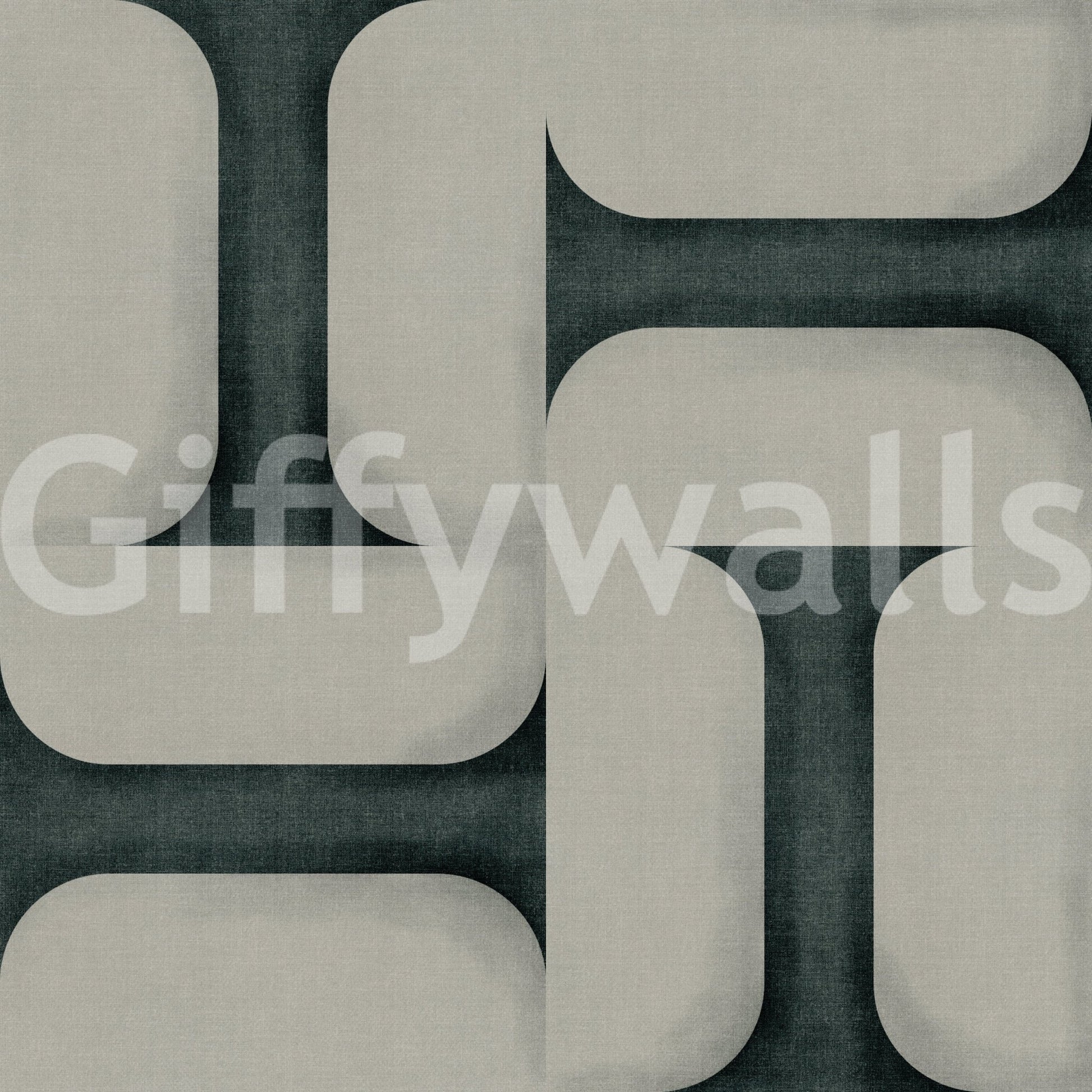 Modern Textured Tiles Vintage Denim Wallpaper⁠