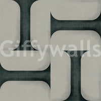 Modern Textured Tiles Vintage Denim Wallpaper⁠