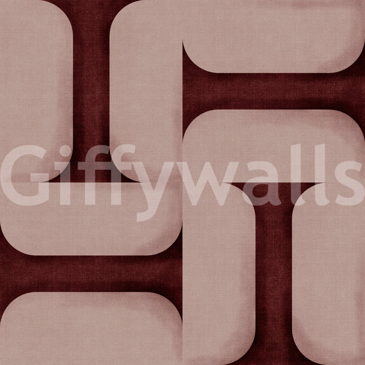 Modern Textured Tiles Wine Wallpaper⁠