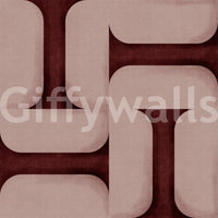 Modern Textured Tiles Wine Wallpaper⁠