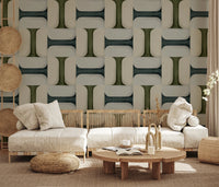 Living space stands out with modern textured tiles and soft tonal layering