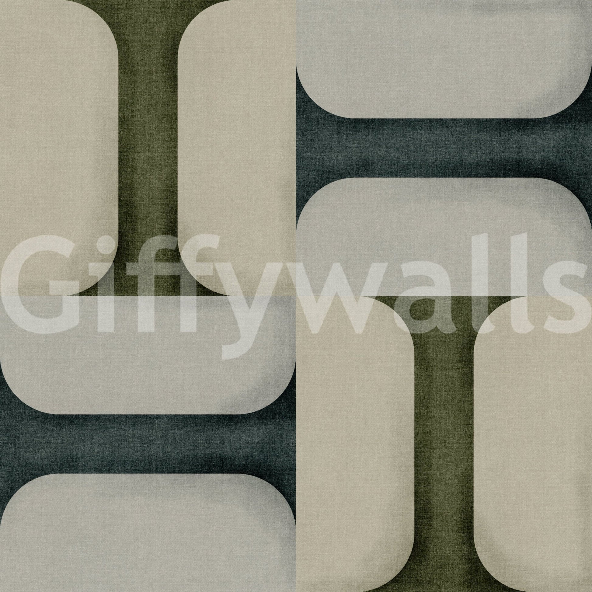 Modern textured tiles winter wallpaper with soft geometric blocks in neutral tones