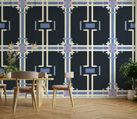 Geometric abstract wallpaper design

