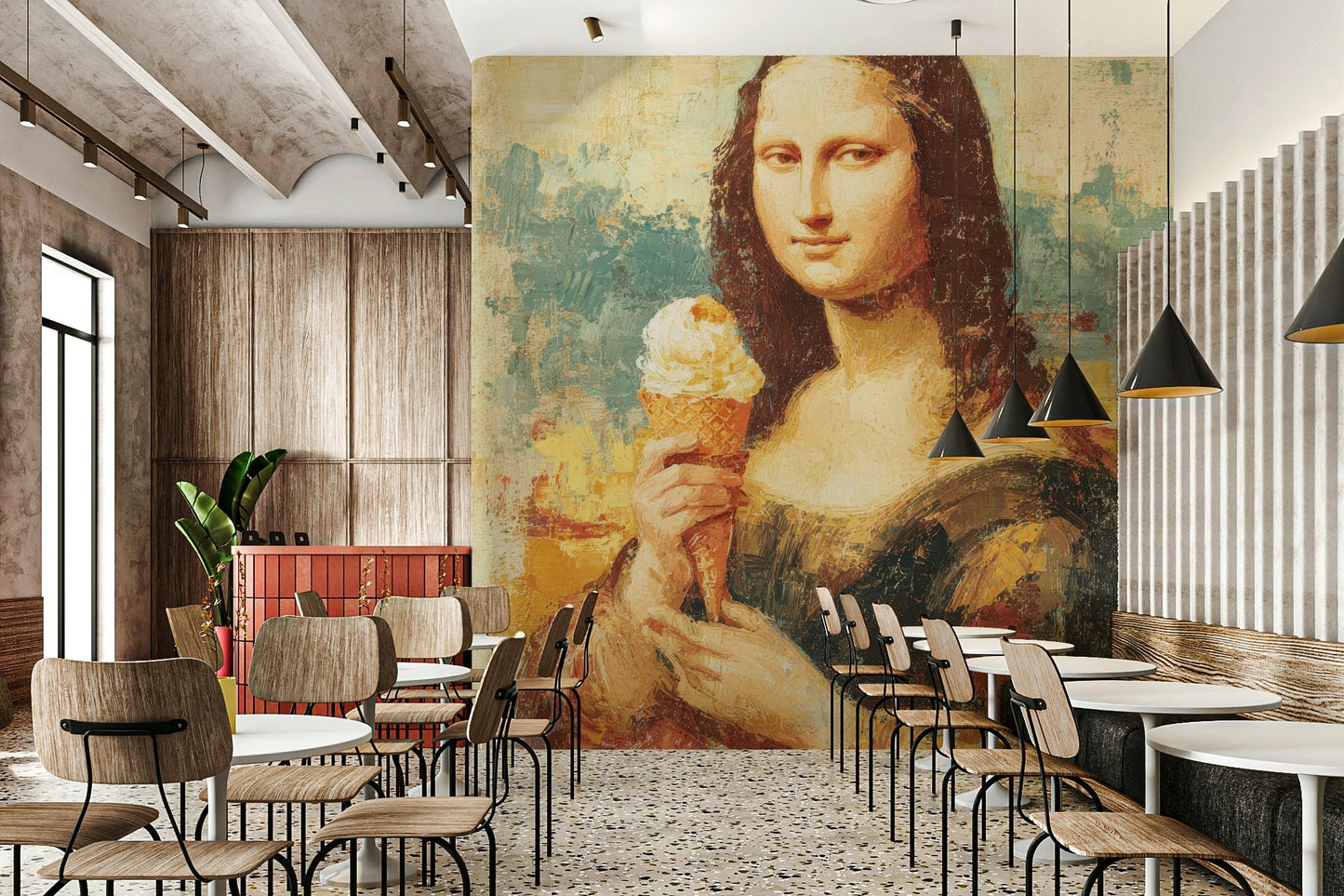 mona lisa with a humorous twist

