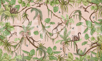 Monkey Business in Paradise Wall Mural