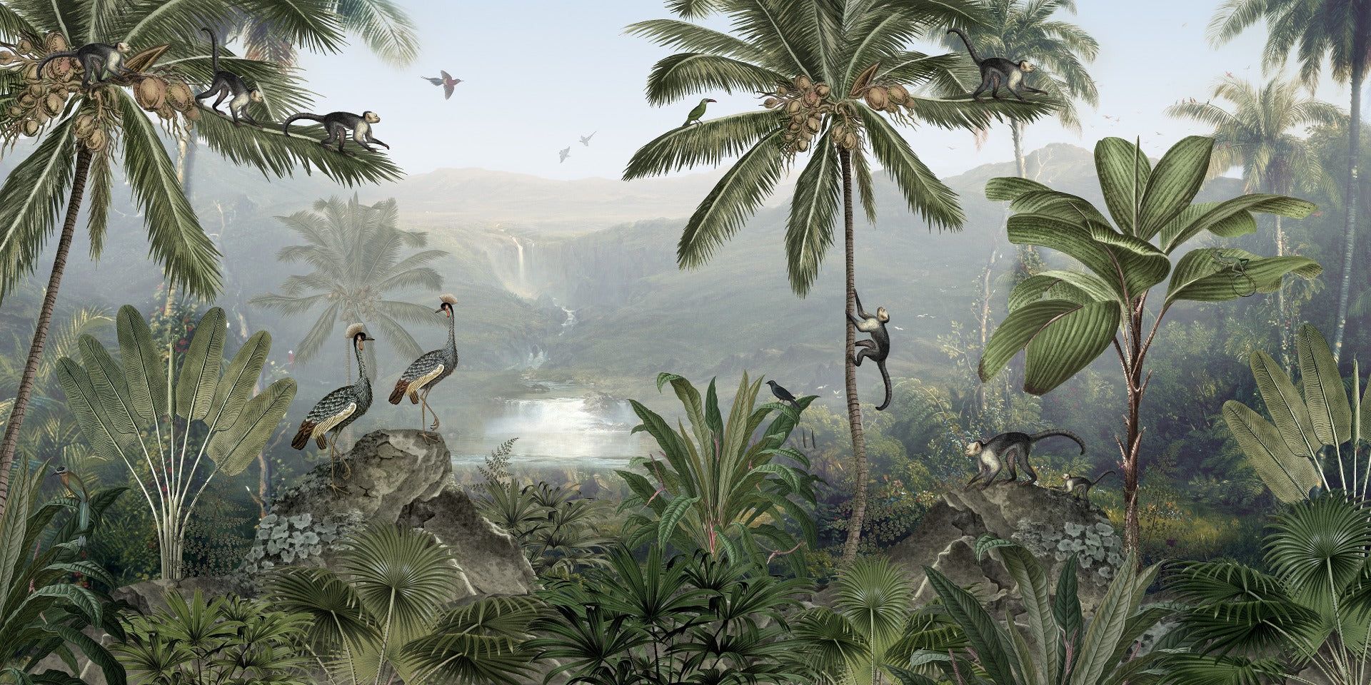 Monkey Forest Wallpaper murals