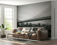 Urban Span mural design Impressive pylons, apartment buildings.