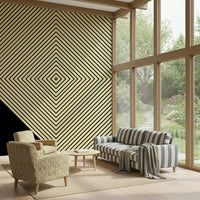 Abstract peak wallpaper with radiating diagonal lines creating a sense of depth and movement.