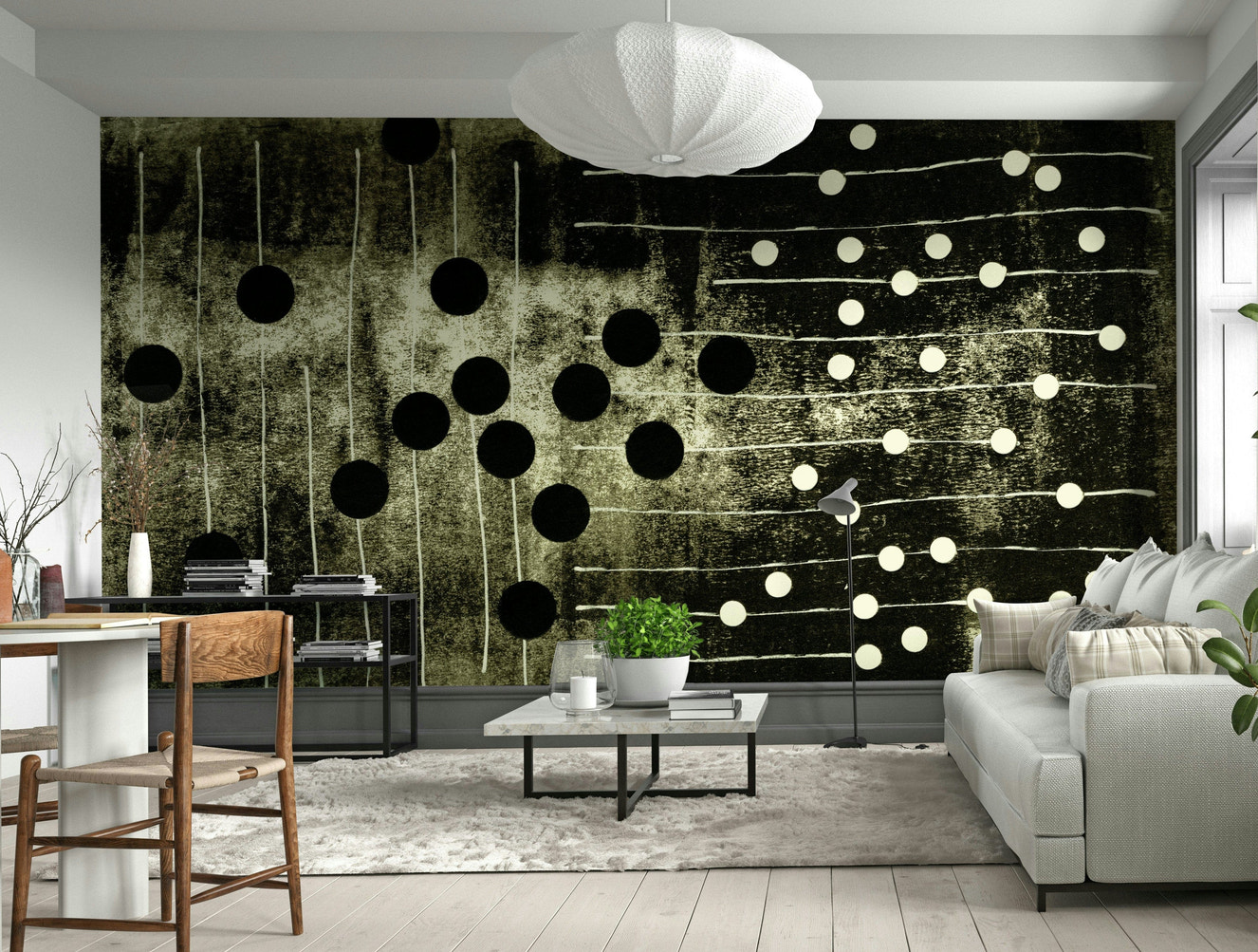 A classic abstract design wallpaper for walls.

