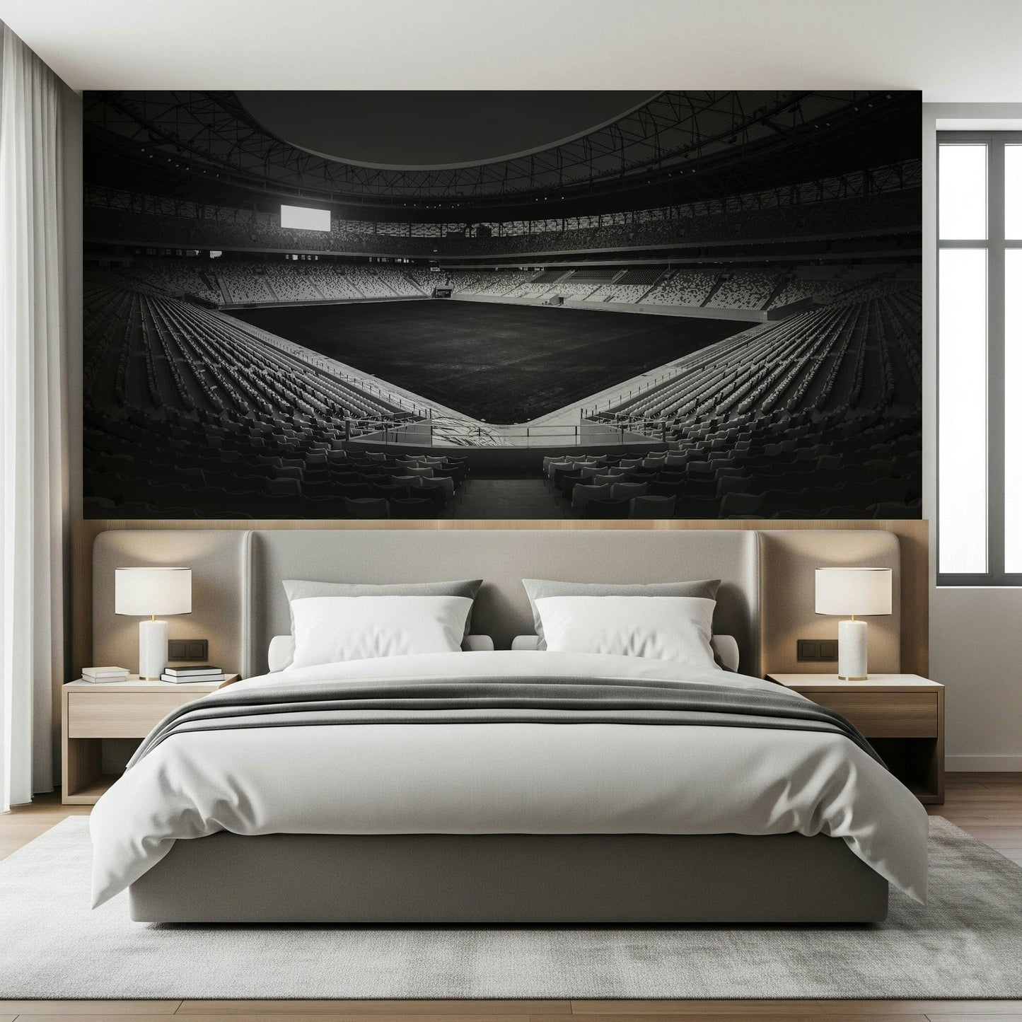 Stadium in Monochrome Wall Mural -2178152