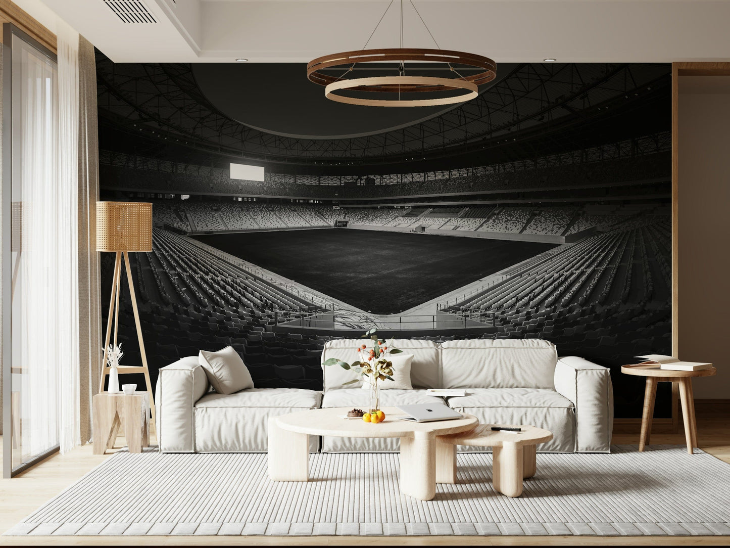 Stadium in Monochrome Wall Mural -2178152