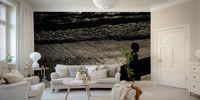 A high-angle view of the wall mural with natural light.

