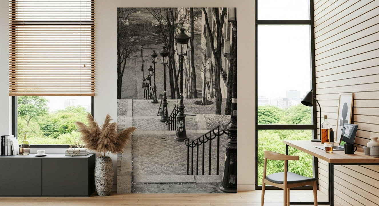 Montmartre steps Wall Mural
